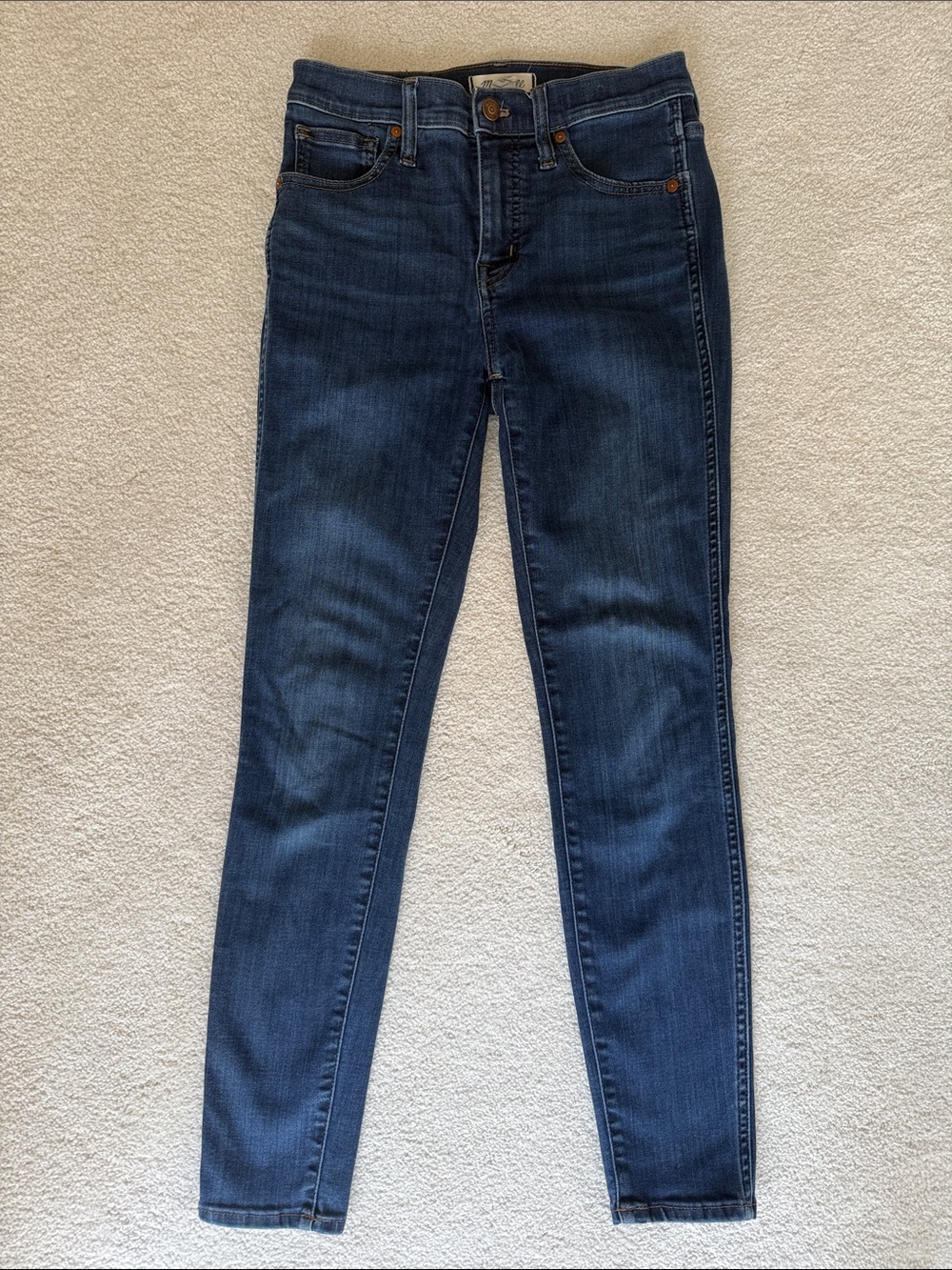 Madewell Deep Indigo Skinny Jeans
